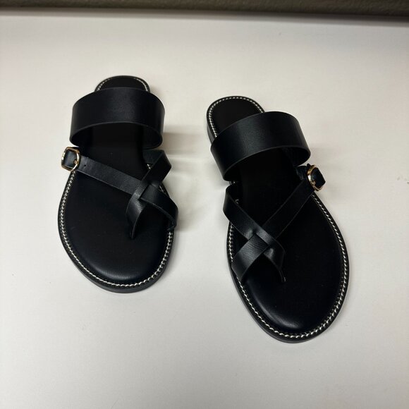 Cusionaire Sandals - black - size 8 - Picture 3 of 7
